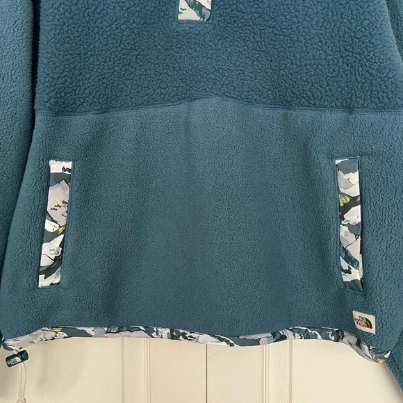 {The North Face} Liberty Cragmont Pullover Fleece in Teal - Women's Large - Picture 5 of 15